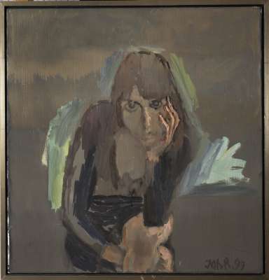 Portrait of Woman in Grey